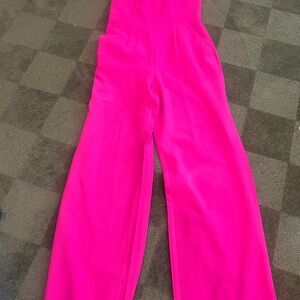 Trina Turk Vibrant Hot Pink Wide-Leg Jumpsuit